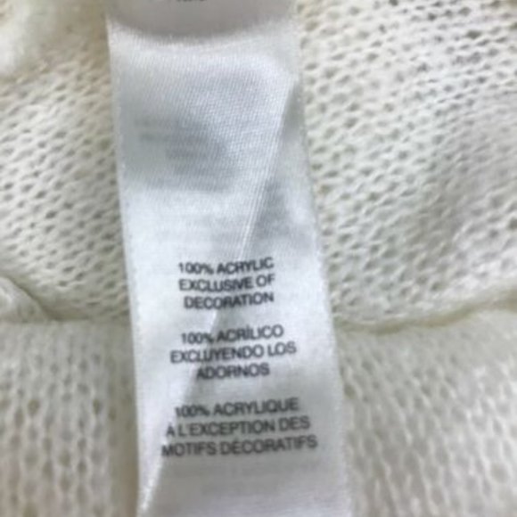 Chico's  Ivory sweater L sz 2 - Picture 9 of 13